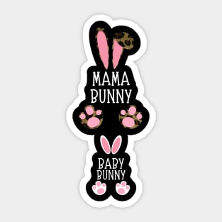 Mama Bunny Baby Bunny Cute Mom To Be Easter Sticker